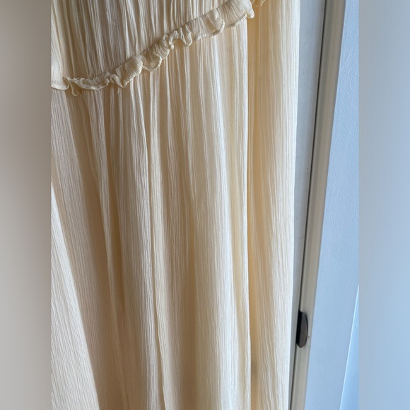 Clemence High Neck Midi Dress - Cream - Picture 9 of 13